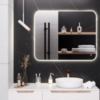 Зеркало с LED-подсветкой MILAN (80*100) /AQUA DE MARCO MIL80/100 — фото 5, Зеркала в ванную комнату