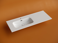 Раковина накладная мебельная CERAMICANOVA Element с отверстием под смеситель чаша слева 1210x465x180 мм цвет белый CN7006L — фото 3, Раковины встраиваемые сверху