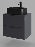 Товар: Orange Line Li-60TugMDF+B02-460MB тумба с раковиной подвесная 60 см, графит/черный Li-60TugMDF+B02-460MB - фото 8 Orange Line Li-60TugMDF+B02-460MB тумба с раковиной подвесная 60 см, графит/черный Li-60TugMDF+B02-460MB — фото 8, Тумбы с раковиной