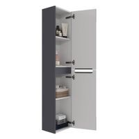 Товар: Пенал EUPHORIA, 35см, подвесной/напольный, 2 дверцы, 2 полки, серый базальт матовый арт-99.2026 - фото 2 Пенал EUPHORIA, 35см, подвесной/напольный, 2 дверцы, 2 полки, серый базальт матовый арт-99.2026 — фото 2, Пеналы для ванной комнаты