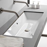 Товар: Раковина Scarabeo TEOREMA 2.0 встраиваемая снизу с переливом без отверстий цвет белый арт-5136 - фото 2 Раковина Scarabeo TEOREMA 2.0 встраиваемая снизу с переливом без отверстий цвет белый арт-5136 — фото 2, Раковины встраиваемые снизу