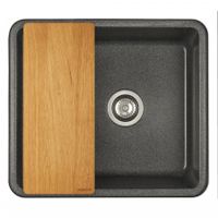 Мойка для кухни Беллис 57 570x510x250 мм, прямоуг., графит 1A724932BS210 — фото 2, Кухонные мойки