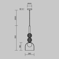 Подвесной светильник Freya FR5482PL-01BS — фото 7, Подвесные светильники