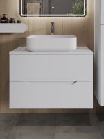 Товар: Orange Line Li-80TuwMDF+B05-500W тумба с раковиной подвесная 80 см, белый Li-80TuwMDF+B05-500W - фото 3 Orange Line Li-80TuwMDF+B05-500W тумба с раковиной подвесная 80 см, белый Li-80TuwMDF+B05-500W — фото 3, Тумбы с раковиной