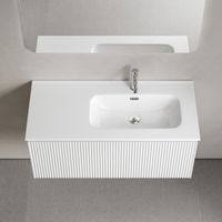 Тумба подвесная SANCOS Snob R 1.0 995х445х406, c одним ящиком оснащенным доводчиками, Bianco , арт. арт-SNR1.0100RW — фото 4, Тумбы под раковину