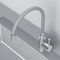 F85B07605 X-Joy S, смеситель для кухни с гибким изливом, серый/хром — фото 6, Смесители для кухни