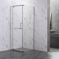 Душевой угол Veconi Rovigo RV-18, 1200х800х2000, хром, стекло прозрачное RV18-12080-01-C5 — фото 1, Прямоугольные душевые уголки