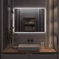 Зеркало с LED-подсветкой SIRIUS (70*90) /AQUA DE MARCO SIR70/90 — фото 6, Зеркала в ванную комнату