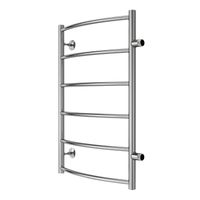 Полотенцесушитель водяной AZARIO VERONA 500/800 6 секций, боковое подключение, 1", хром арт-AZ04558 — фото 1, Водяные полотенцесушители