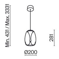 Подвесной светильник Maytoni MOD282PL-L8G3K1 — фото 4, Подвесные светильники