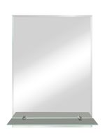 Зеркало Модерн-Люкс 500х690 с полкой В001 — фото 1, Зеркала в ванную комнату