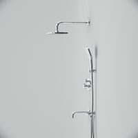 FT85A3RH40 X-Joy, набор: встроеный см-ль с ТМС, излив, прямоуг.верхний душ 300х210мм, ручн.душ, хром — фото 4, Встраиваемые душевые комплекты