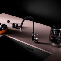 F85B07602 X-Joy S, смеситель для кухни с гибким изливом, черный/хром — фото 3, Смесители для кухни