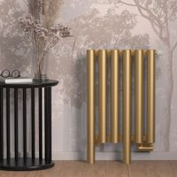 Отопительный радиатор Сунержа Кумир-0 EU50 правый 500х470 7 секций Матовая шампань арт-022-0351-5007 — фото 4, Радиаторы отопления