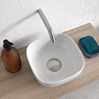 Товар: Раковина Scarabeo GLAM накладная без перелива без отверстий цвет белый арт-1809 - фото 2 Раковина Scarabeo GLAM накладная без перелива без отверстий цвет белый арт-1809 — фото 2, Раковины накладные