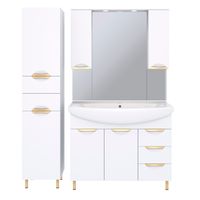 Тумба напольная ELEGANSE 105 /золото/ AQUA DE MARCO 2105CGELE — фото 3, Тумбы под раковину