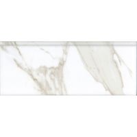 FMF007R плинтус Алентежу белый матовый обрезной 12х30 (9шт) — фото 1, Декоративные элементы