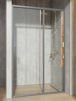 Orange душевое ограждение в нишу с раздвижной дверкой, матовый серый арт-E02-120TGG — фото 3, Раздвижные душевые двери