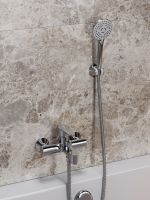 OneLife смеситель для ванны/душа однорычажный полимерный, хром арт-P07-100cr — фото 8, Смеситель для ванны