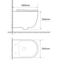 Товар: Унитаз подвесной Azario LANDER 345х490х350 безободковый, смыв "Скрытое Торнадо", с быстросъемным сиденьем "Микролифт" арт-AZ-2802E - фото 15 Унитаз подвесной Azario LANDER 345х490х350 безободковый, смыв "Скрытое Торнадо", с быстросъемным сиденьем "Микролифт" арт-AZ-2802E — фото 15, Подвесные унитазы