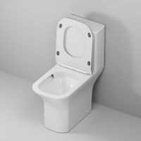 Унитаз напольный Grossman Classic GR-4464S (640х340х790) безободковый,белый с тонкой крышкой,микролифт,2 места GR-4464SQ — фото 5, Напольные унитазы