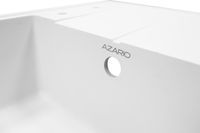 Кухонная мойка AZARIO Tavas 620х480х197 кварцевая, прямоугольная, сифон в комплекте, цвет Белый арт-CS00097670 — фото 2, Кухонные мойки