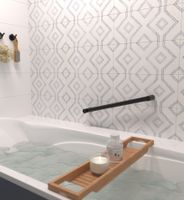 Поручень прямой Поручень Сунержа прямой d 28 мм / L 500 Матовый чёрный арт-31-3012-0500 — фото 2, Поручни для ванной