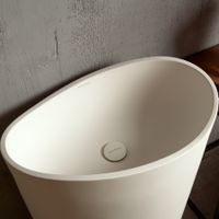 Раковина Onda grande округлая, белый матовый, MonteBianco арт-13008 — фото 1, Раковины напольные