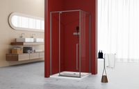 Ограждение душевое ESBANO ESA-90KV-GM Размер: 90 х 90 х195 арт-ESOGA90KVGM — фото 1, Квадратные душевые уголки