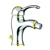 Смеситель для биде Webert Aurora AU840102017, хром/золото — фото 1, Смесители для биде