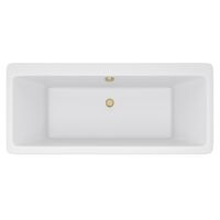 Ванна CRETE 180см из литьевого мрамора NOVA GEL с бронзовым полотенцедержателем/ Aqua de Marco 1180WBKRI_GEL — фото 9, Ванны