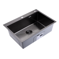 Кухонная мойка Splenka S703.7050.09, графит — фото 1, Кухонные мойки