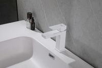 Смеситель ABBER Daheim AF8210W для раковины, белый матовый — фото 2, Смесители для раковины