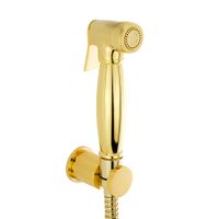 TONDA Гигиенический душ.набор, лейка/держатель ЛАТУНЬ/шланг латунь, золото 30903 — фото 1, Гигиенические души