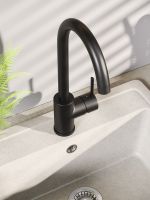 OneLife смеситель для кухни однорычажный полимерный, черный арт-P04-001b — фото 10, Смесители для кухни