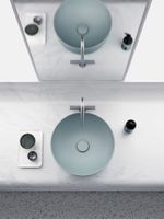 раковина накладная NUBES Ø40 без перелива серый матовый арт-903917 — фото 5, Раковины накладные