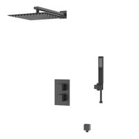 Душевая система встраиваемая с термостатом D&K Bayern.Liszt , черный арт-DA2515705A04 — фото 1, Встраиваемые душевые комплекты