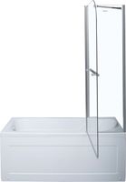 Шторка на ванну Aquanet , прозрачное стекло арт-SG-1200 — фото 4, Шторки для ванной распашные