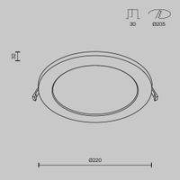 Встраиваемый светильник Technical DL018-6-L18W — фото 2, Точечные светильники