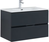 Товар: Тумба под раковину Aquanet Алвита New 80 2 ящика, антрацит 00277515 - фото 1 Тумба под раковину Aquanet Алвита New 80 2 ящика, антрацит 00277515 — фото 1, Тумбы под раковину