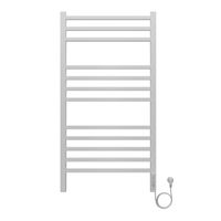 Полотенцесушитель электрический AZARIO ANCONA 500/1000 квадрат, 12 секций, диммер справа, белый арт-AZ71850W — фото 1, Электрические полотенцесушители