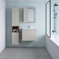 Товар: Тумба под раковину подвесная Бриклаер КРИСТАЛЛ латте, 70 см 4627125416934 - фото 3 Тумба под раковину подвесная Бриклаер КРИСТАЛЛ латте, 70 см 4627125416934 — фото 3, Тумбы с раковиной