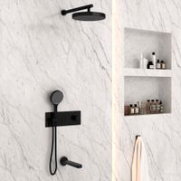 Душевой комплект Inspire встраиваемый, черный арт-VSFW-432TI3MB — фото 3, Встраиваемые душевые комплекты