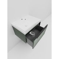 Тумба под раковину подвесная La Fenice SIMPLA , серо-зелёная арт-FNC-01-SIM-G-60 — фото 5, Тумбы под раковину