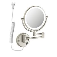 Зеркало с подсветкой Timo Saona 13376/13 никель — фото 1, Зеркала в ванную комнату