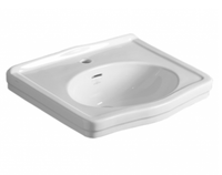 Раковина SIMAS LONDRA подвесная на пьедестал с одним отверстием цвет белый LO914 — фото 1, Раковины подвесные