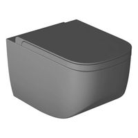 Унитаз HATRIA NEXT подвесной безободковый цвет антрацит арт-A0Y1F108 — фото 1, Подвесные унитазы