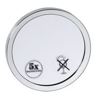 112101150 Косметическое зеркало d.131 мм (для наклейки или магнитное) хром BEMETA — фото 1, Косметические зеркала