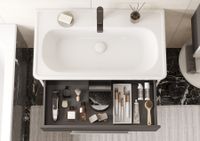 Тумба АР-ДЕКО 85, 2 ящ., серый кобальт (под раковину НЕО КЛАССИК 85) арт-1A280401DD8D0 — фото 9, Тумбы под раковину