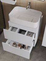 Orange Line Li-60TuwMDF+B07-600W тумба с раковиной подвесная 60 см, белый Li-60TuwMDF+B07-600W — фото 6, Тумбы с раковиной